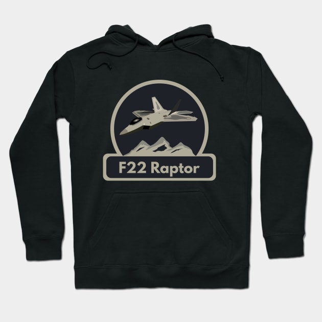 F22 Raptor Jet Fighter Pilot Hoodie by NorseTech